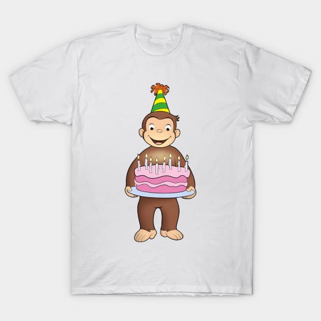 Curious George Birthday 4 T-Shirt by EcoEssence